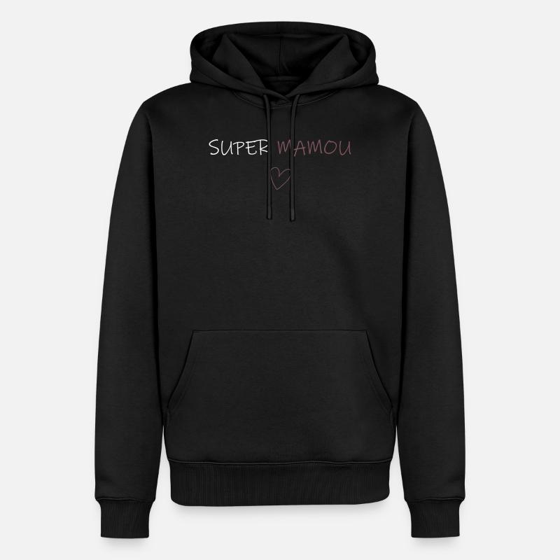 Super Mamou - Männer Premium Bio Hoodie - Schwarz