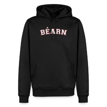 Bearn T-Shirt Cadeau Humour - Sweat à capuche Premium bio Homme - noir - Devant - Nico (187cm)