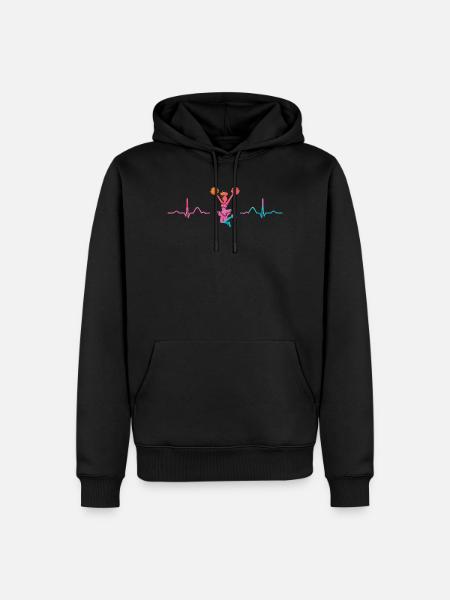 Cheerleader Cheer Mom Cheerleading - Men’s Premium Organic Hoodie - black