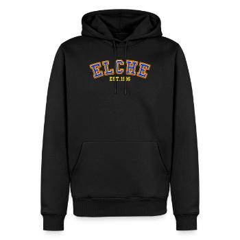 Elche Est. 1996 - Men’s Premium Organic Hoodie - black - Front - Nico (187cm)