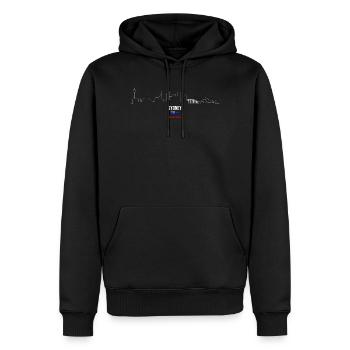 Sydney Skyline Line Art Australien - Männer Premium Bio Hoodie - Schwarz - Vorne - Nico (187cm)