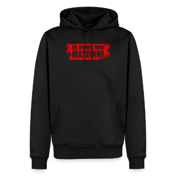 Bodybuilding Bodybuilder Gym Kraftsport Maschine - Männer Premium Bio Hoodie - Schwarz - Vorne - Nico (187cm)