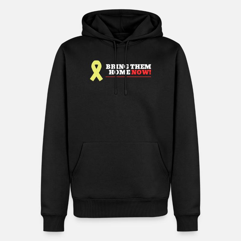 Ramenez-les à la maison MAINTENANT ! - Sweat à capuche Premium bio Homme - noir