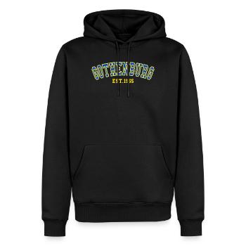 Établissement de Göteborg en 1965 - Sweat à capuche Premium bio Homme - noir - Devant - Nico (187cm)