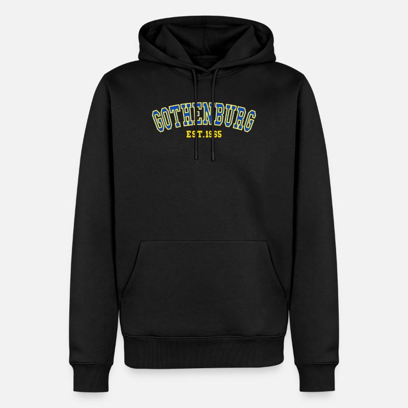 Établissement de Göteborg en 1965 - Sweat à capuche Premium bio Homme - noir
