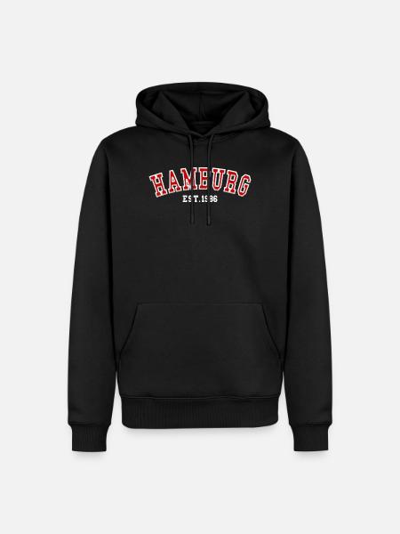 Hamburg Est. 1986 - Men’s Premium Organic Hoodie - black