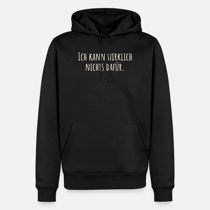 Je n’y peux vraiment pas - Sweat à capuche Premium bio Homme - noir