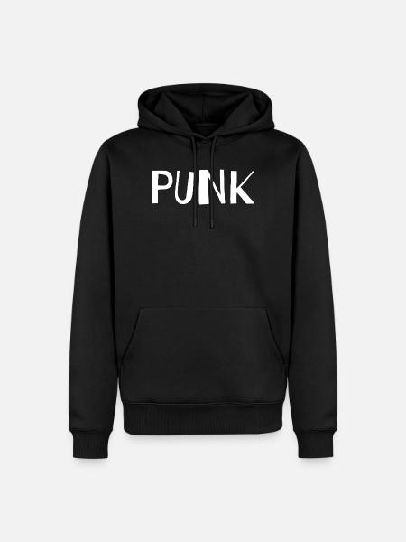 Punk logo Urban design - Men’s Premium Organic Hoodie - black
