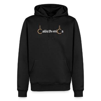 anneaux de gymnastique anneaux anneaux fitness équipe d'athlètes - Sweat à capuche Premium bio Homme - noir - Devant - Nico (187cm)
