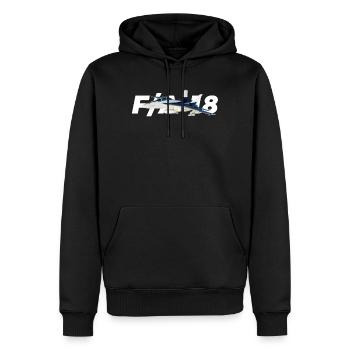 F / A-18 Super Hornet | F 18 | F18 | F / A18 | Hornisse - Männer Premium Bio Hoodie - Schwarz - Vorne - Nico (187cm)