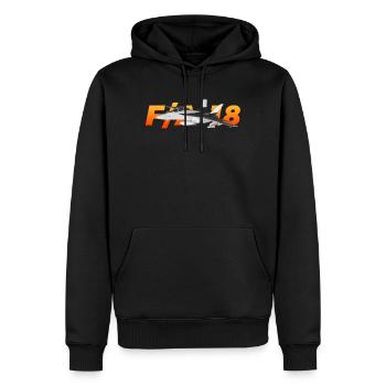 F / A-18 Super Hornet | F 18 | F18 | F / A18 | Hornisse - Männer Premium Bio Hoodie - Schwarz - Vorne - Nico (187cm)
