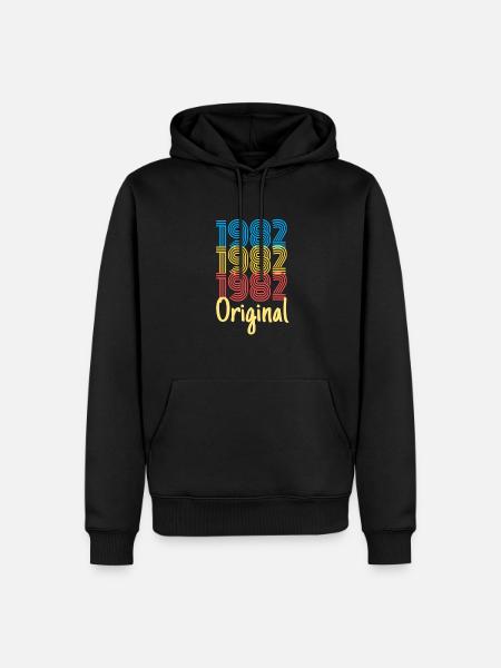 1982 Original / Birthday Gift - Men’s Premium Organic Hoodie - black