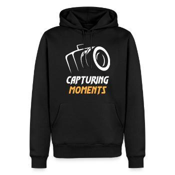 Capturing Moments Camera Photographer - Männer Premium Bio Hoodie - Schwarz - Vorne - Nico (187cm)
