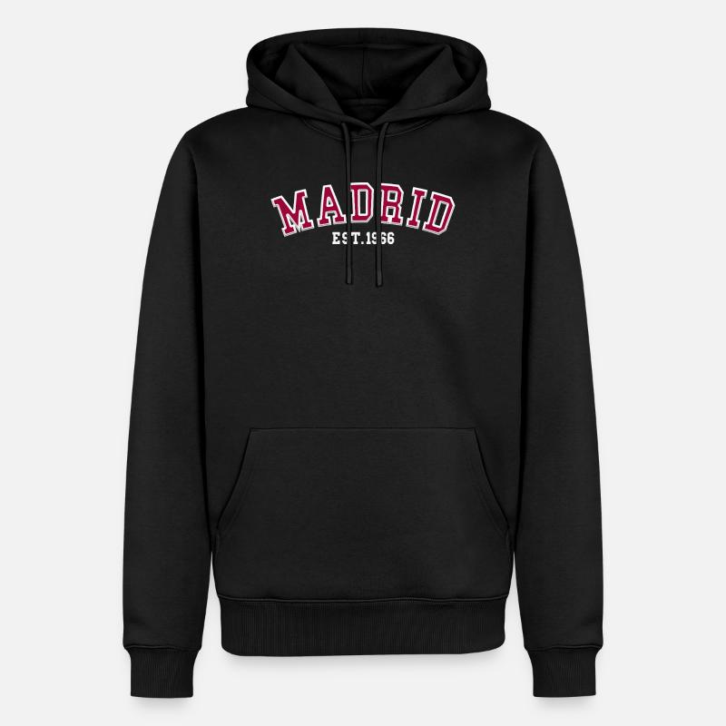Madrid Fondée en 1966 - Sweat à capuche Premium bio Homme - noir