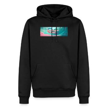 Neurodivergent & Valid - Sweat à capuche Premium bio Homme - noir - Devant - Nico (187cm)