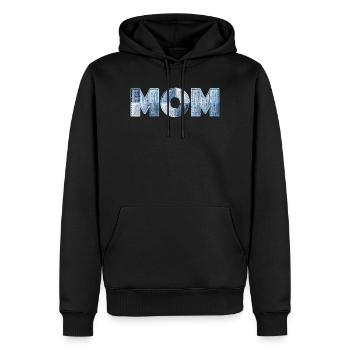 Patchwork Mom Lettering Gift for Mom - Men’s Premium Organic Hoodie - black - Front - Nico (187cm)