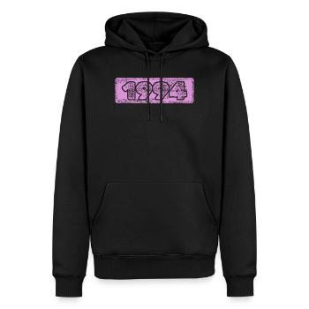 Year 1994 - Men’s Premium Organic Hoodie - black - Front - Nico (187cm)