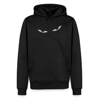 comic eyes augen - Männer Premium Bio Hoodie - Schwarz - Vorne - Nico (187cm)