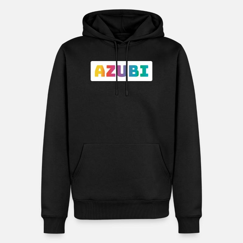 Azubi Tshirt coloured - Männer Premium Bio Hoodie - Schwarz