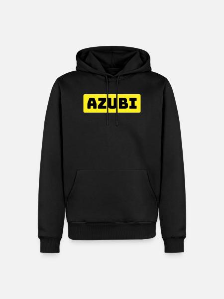 Azubi Tshirt yellow - Männer Premium Bio Hoodie - Schwarz