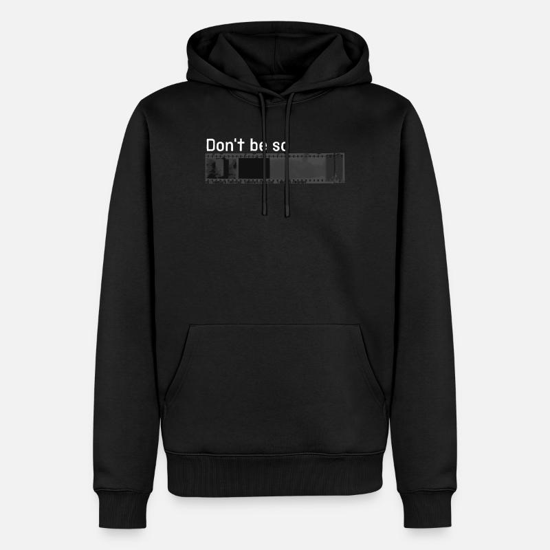 „Don't be so negative“ w - Männer Premium Bio Hoodie - Schwarz