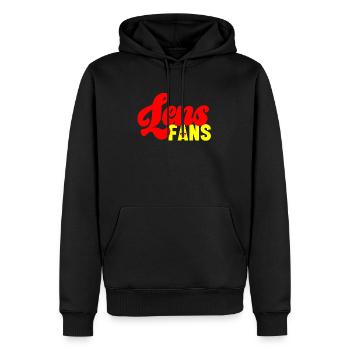 Lens Fans - Sweat à capuche Premium bio Homme - noir - Devant - Nico (187cm)