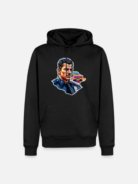Polizei / Einsatz / Beruf / Job / Einsatzkräfte - Männer Premium Bio Hoodie - Schwarz