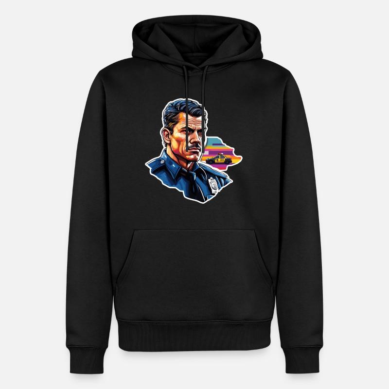 Polizei / Einsatz / Beruf / Job / Einsatzkräfte - Männer Premium Bio Hoodie - Schwarz