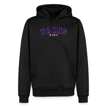 PARIS_EST_1995 - Männer Premium Bio Hoodie - Schwarz - Vorne - Nico (187cm)