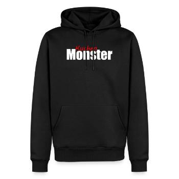 Kuchenmonster Feinschmecker Schlemmer Vielfraß - Männer Premium Bio Hoodie - Schwarz - Vorne - Nico (187cm)