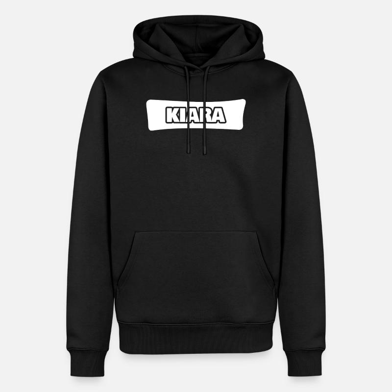 Kiara comme nom - Sweat à capuche Premium bio Homme - noir