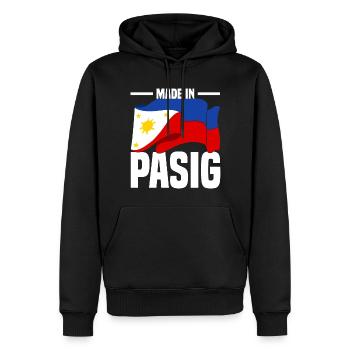 Philippinen - Männer Premium Bio Hoodie - Schwarz - Vorne - Nico (187cm)