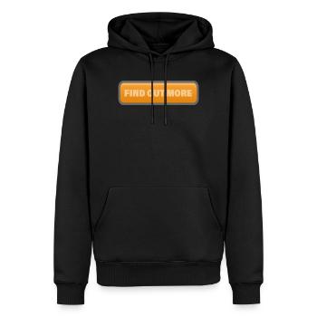 EN SAVOIR PLUS - Sweat à capuche Premium bio Homme - noir - Devant - Nico (187cm)