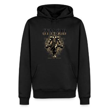 Ancient Dumbbell Greek God Zeus Gym - Männer Premium Bio Hoodie - Schwarz - Vorne - Nico (187cm)