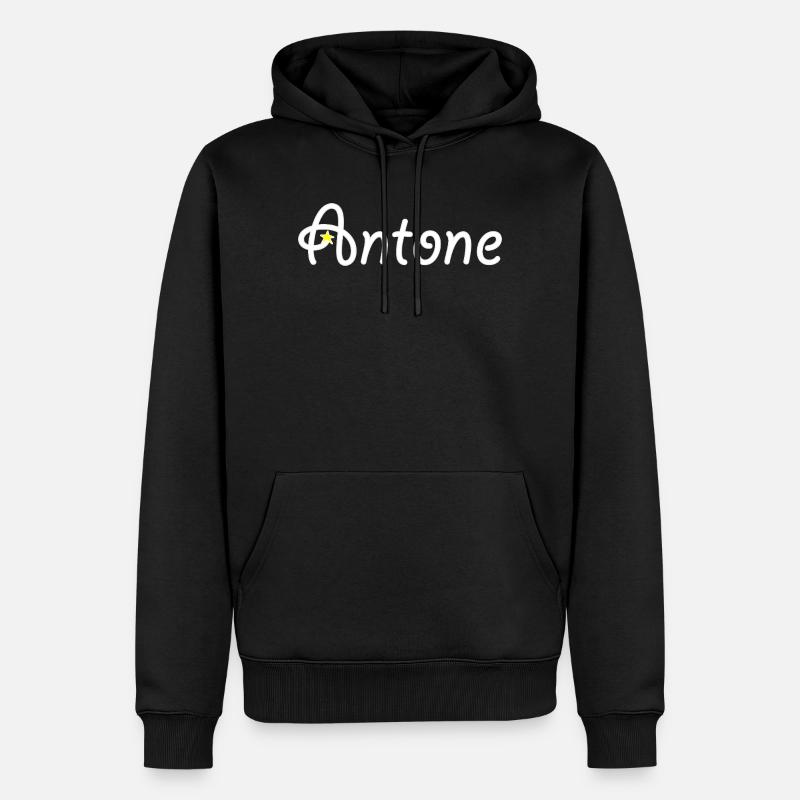Antone - Sweat à capuche Premium bio Homme - noir