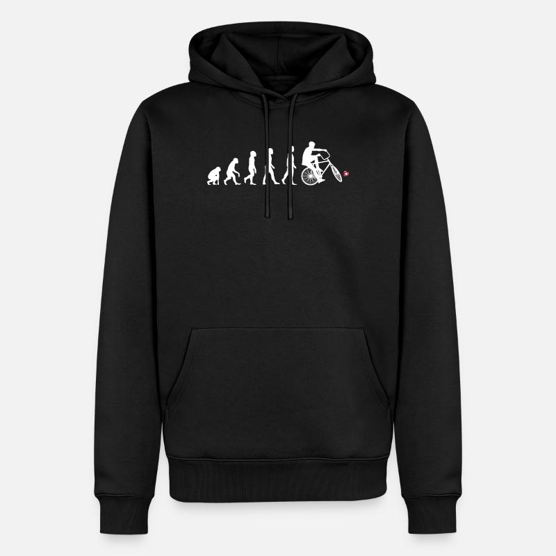 Cyclisme, Cyclball, Cyclisme en salle, Évolution - Sweat à capuche Premium bio Homme - noir