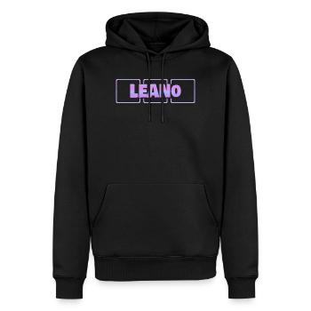 Geschenk für Lean - Männer Premium Bio Hoodie - Schwarz - Vorne - Nico (187cm)