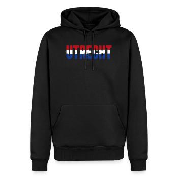 Utrecht Niederlande - Männer Premium Bio Hoodie - Schwarz - Vorne - Nico (187cm)