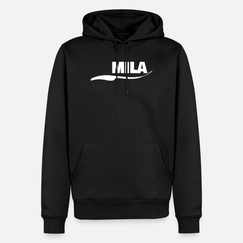 Mila en cadeau - Sweat à capuche Premium bio Homme - noir