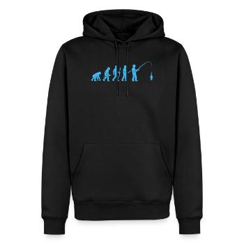 Evolution des Angelfangs - Männer Premium Bio Hoodie - Schwarz - Vorne - Nico (187cm)