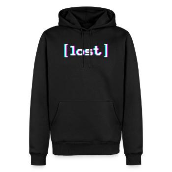 Vaporwave perdue - Sweat à capuche Premium bio Homme - noir - Devant - Nico (187cm)