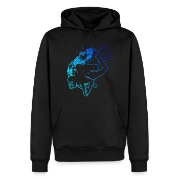 Scuba Diver Scuba Tauchen Damen Scuba Taucher - Männer Premium Bio Hoodie - Schwarz - Vorne - Nico (187cm)