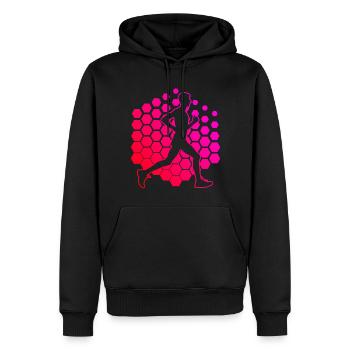 Course à pied Course à pied Hommes Femmes Cross Country R - Sweat à capuche Premium bio Homme - noir - Devant - Nico (187cm)