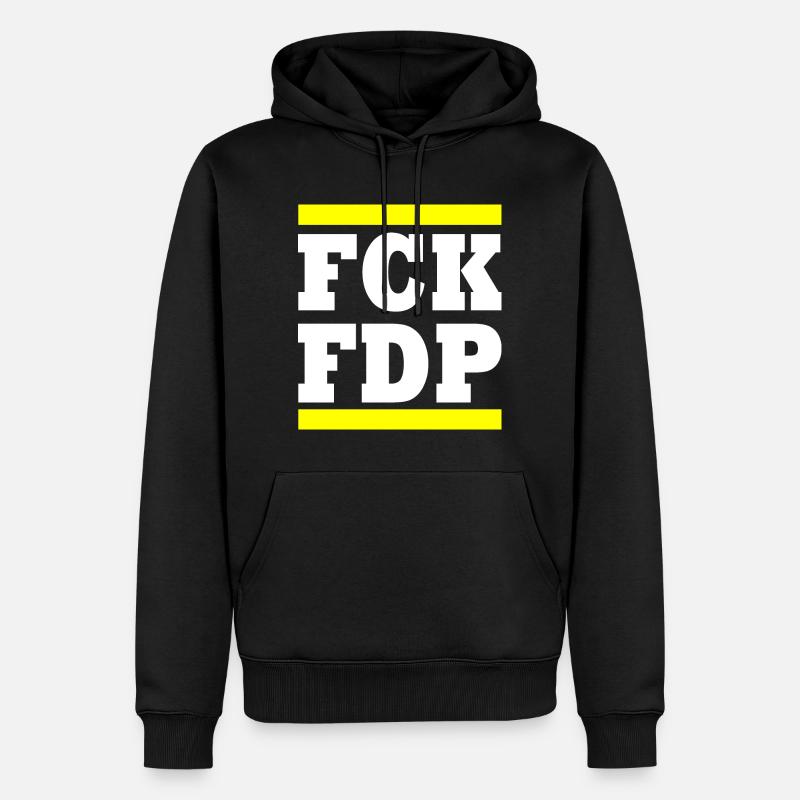 Fck fdp - Sweat à capuche Premium bio Homme - noir