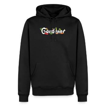 Gardener Gardener Garden - Men’s Premium Organic Hoodie - black - Front - Nico (187cm)