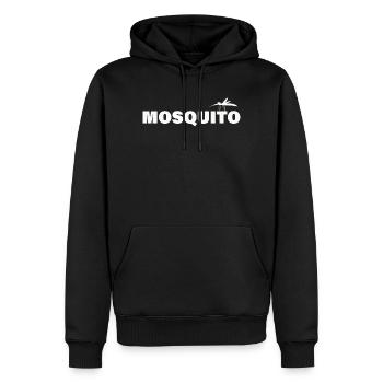 MOUSTIQUE - Sweat à capuche Premium bio Homme - noir - Devant - Nico (187cm)