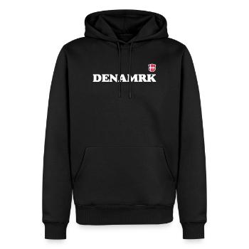 Danemark - Sweat à capuche Premium bio Homme - noir - Devant - Nico (187cm)