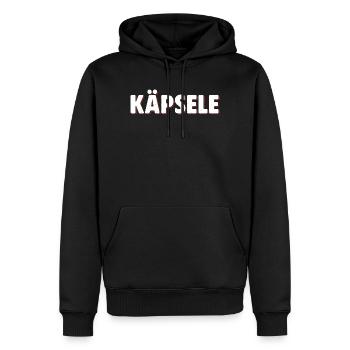 Käplsele - Men’s Premium Organic Hoodie - black - Front - Nico (187cm)