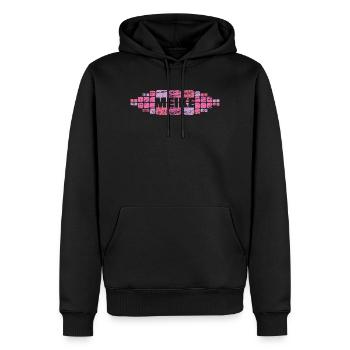 Anne - Men’s Premium Organic Hoodie - black - Front - Nico (187cm)