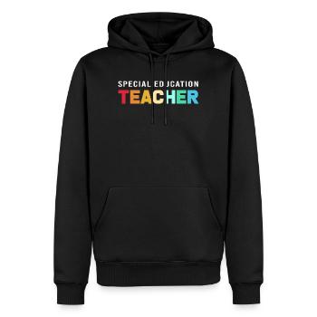 Special Needs School Teacher Special Education Pedagogue - Men’s Premium Organic Hoodie - black - Front - Nico (187cm)